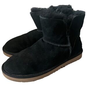 Koolaburra by UGG 1015209 Suede Jaelyn Short,boots Black wimen’s sz 7